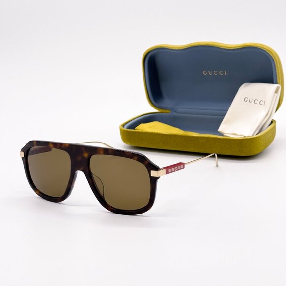NEW GUCCI GG1309S 006, UNISEX SHIELD SUNGLASSES GUCCI - Picture 1 of 13